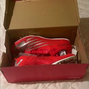 New Balance Red and Silver Running Shoes